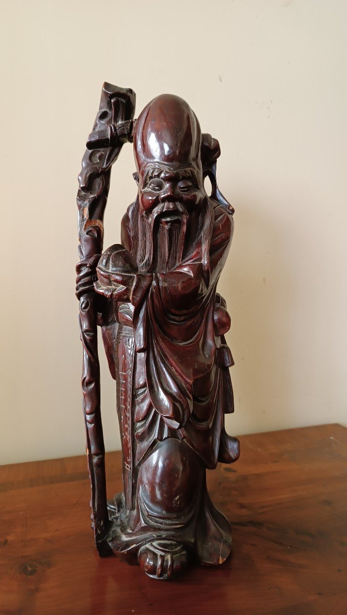 Sculpture Chinoise Fin 19ème Siècle Essai-photo-2
