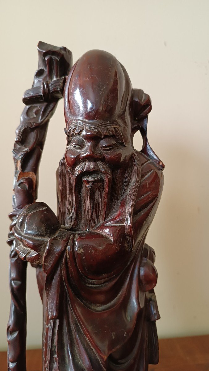 Sculpture Chinoise Fin 19ème Siècle Essai-photo-3