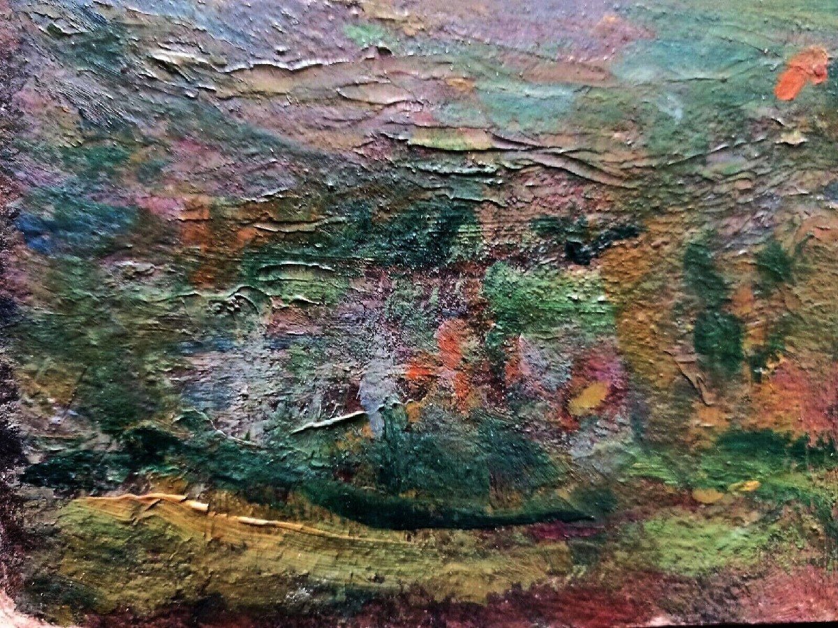 "clemente Levi Pugliese" Impressionist Landscape Oil-photo-1