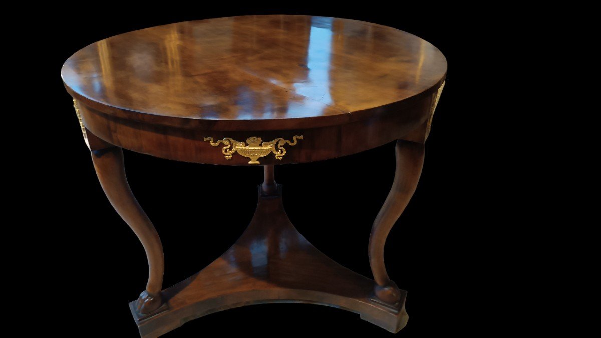 Round Empire Table From The Early 19th Century-photo-4