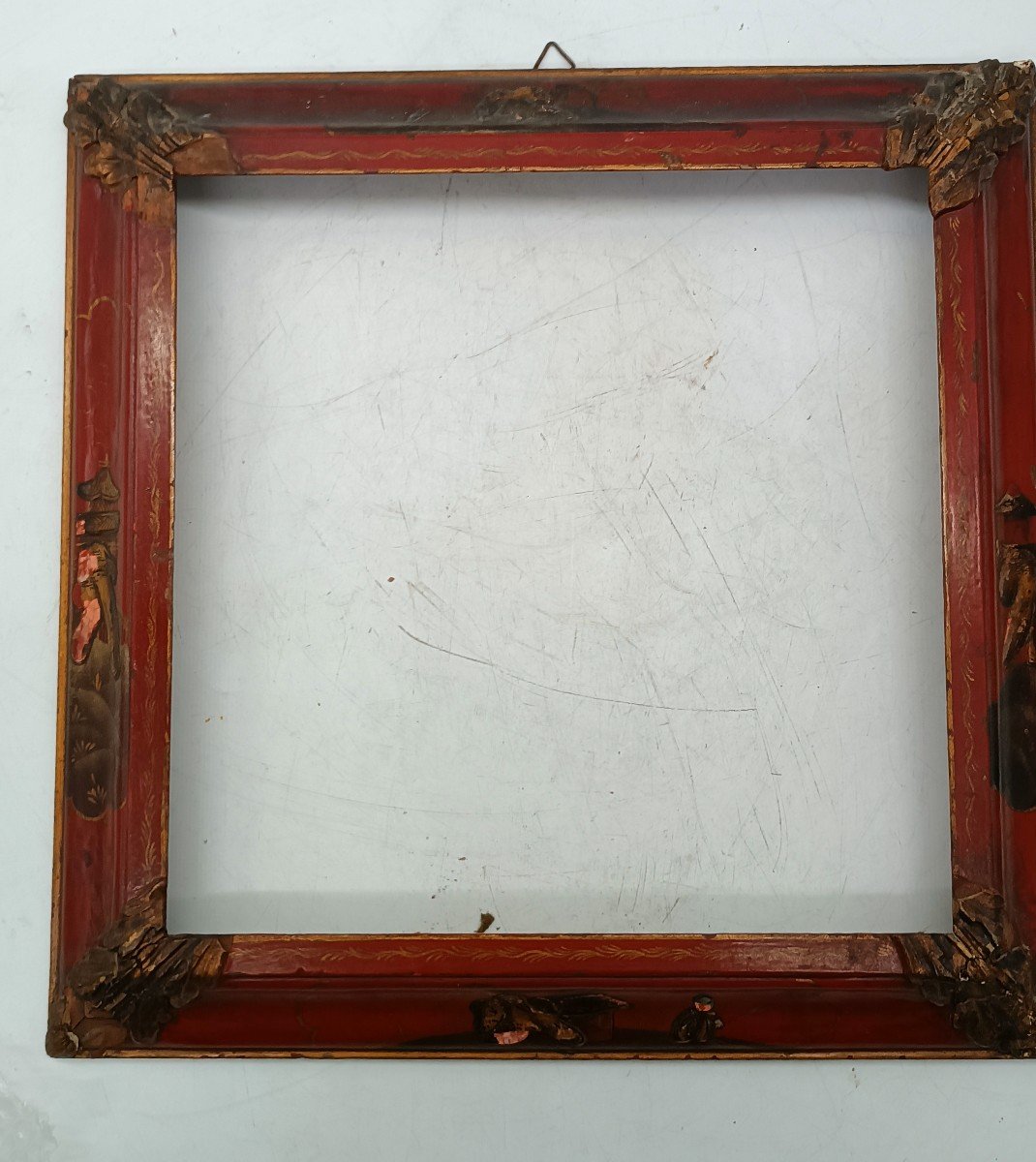 19th Century Lacquered Chinoiserie Frame-photo-4