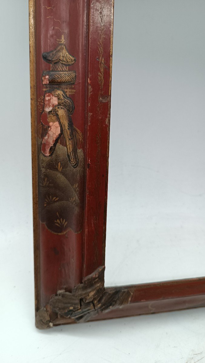 19th Century Lacquered Chinoiserie Frame-photo-1