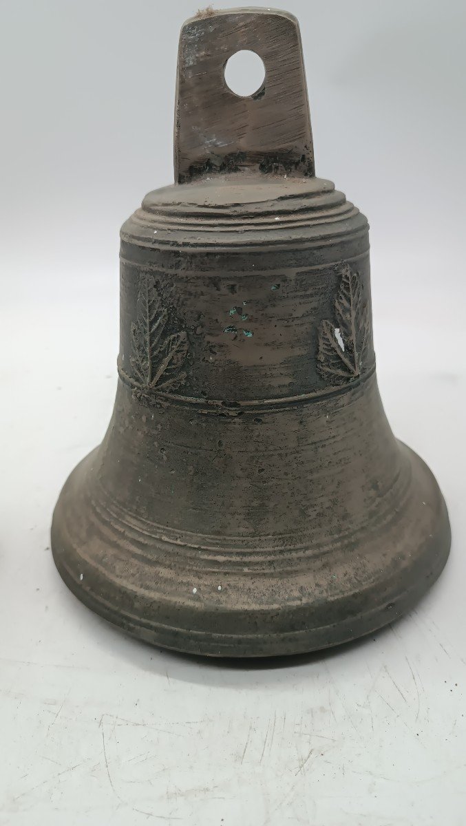 Ancient Silvered Bronze Bell From Italy, Early 19th Century-photo-2