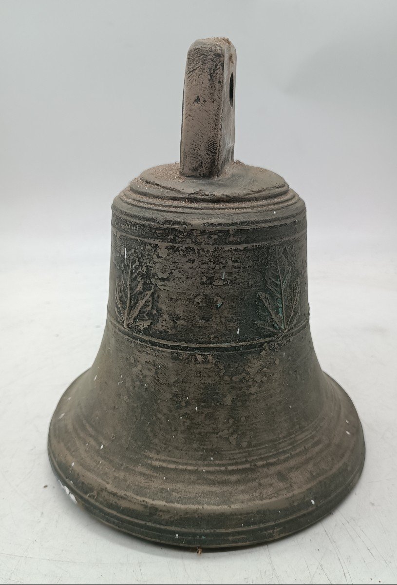 Ancient Silvered Bronze Bell From Italy, Early 19th Century