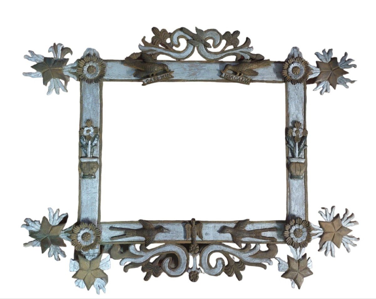 Particular Shaped Frame  19th Century Italian-photo-3