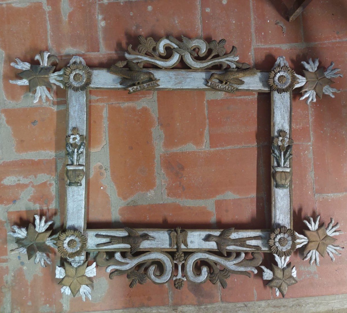 Particular Shaped Frame  19th Century Italian-photo-6