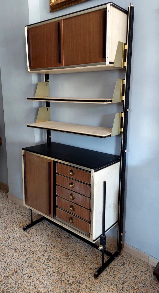 Bookcase Furniture By Umberto Mascagni Design From The 1950s,-photo-3