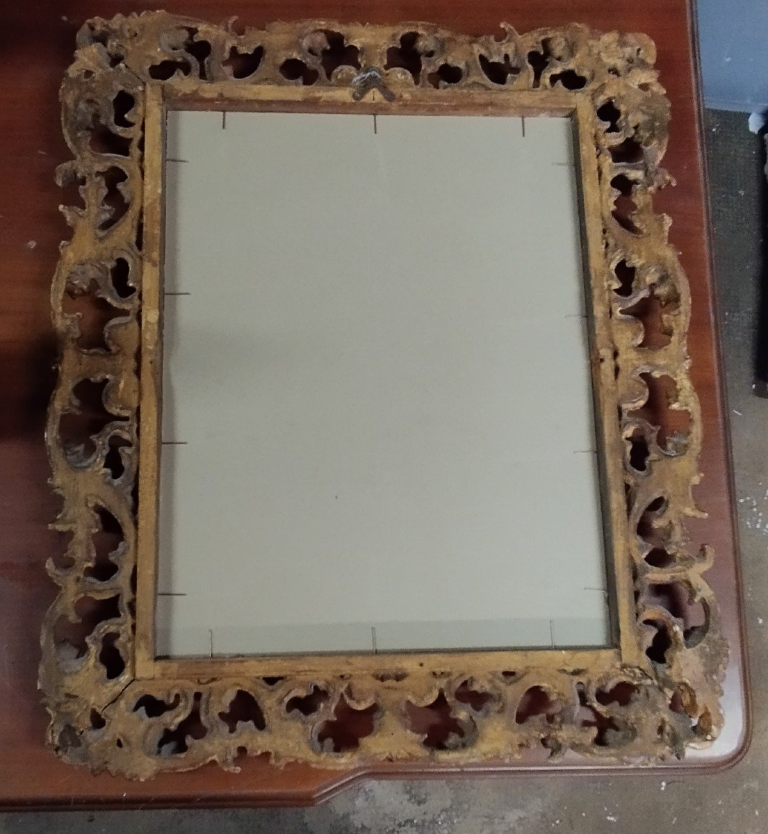 19th Century Florentine Mirror Frame-photo-4