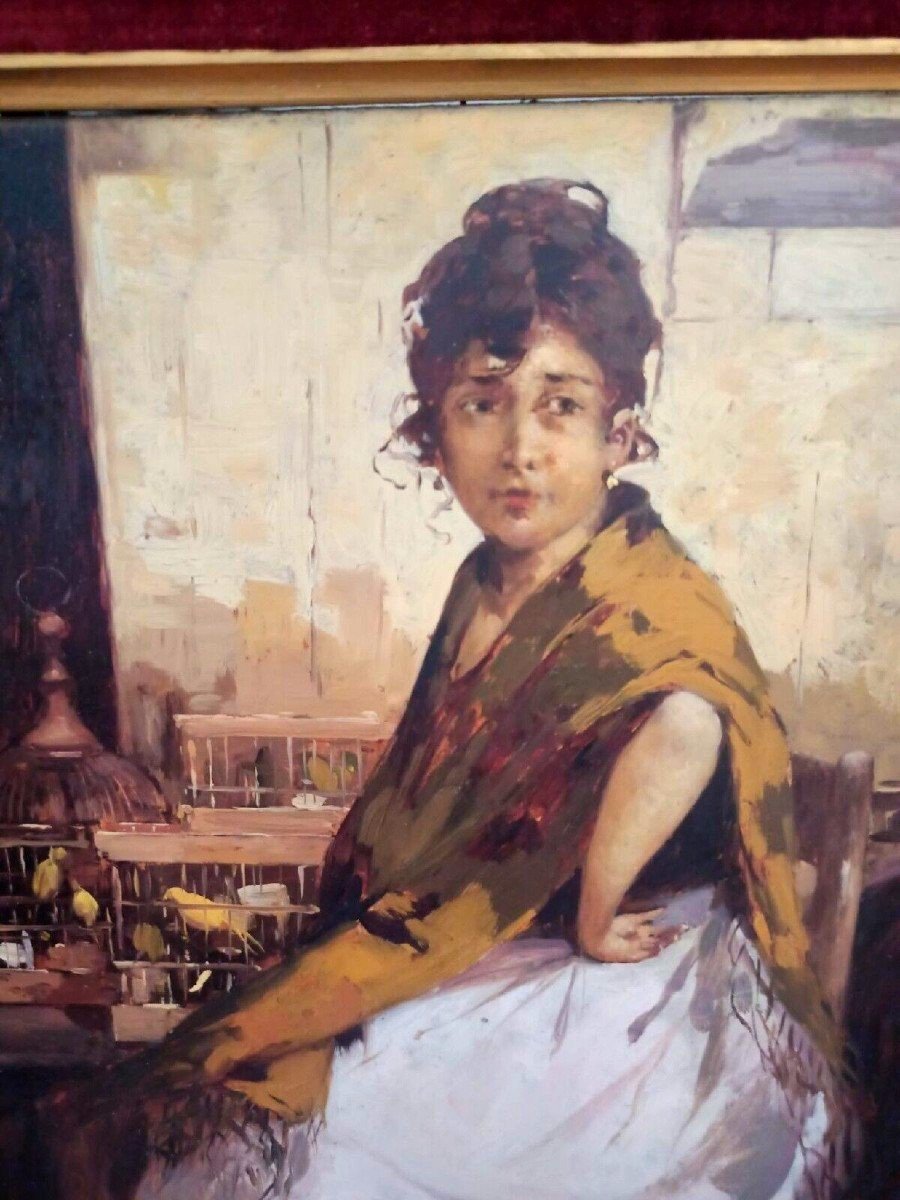 Paride Pozzato (rovigo, 1899 - Venise 1971) Huile Sur Bois. 1928 .-photo-4
