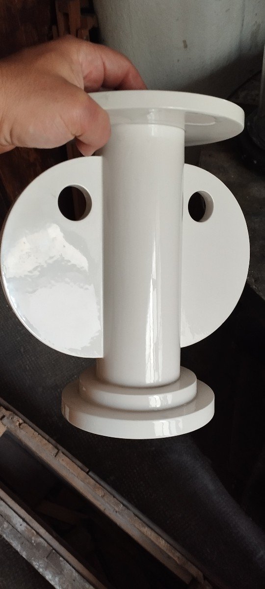 Rare White Ceramic Vase Design Nathalie Du Pasquier For Alessio Sarri 1989-photo-7
