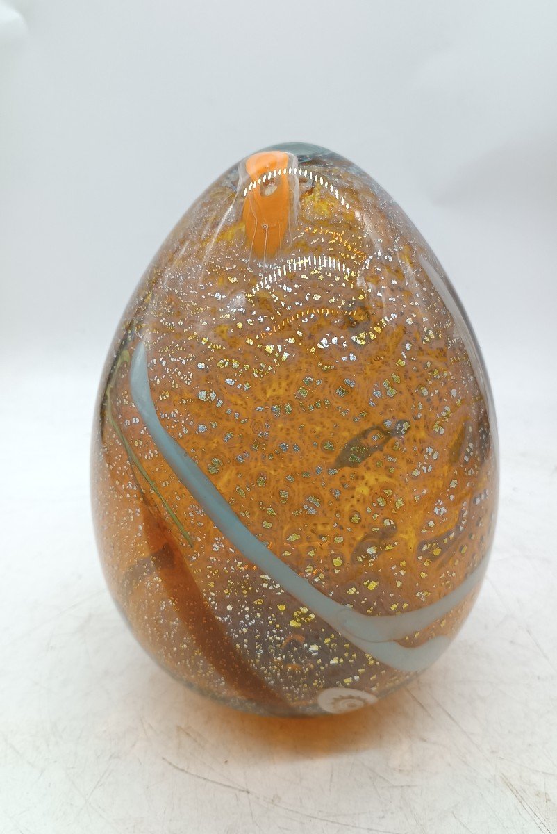 Large Murano Glass Egg From The 60s-photo-1