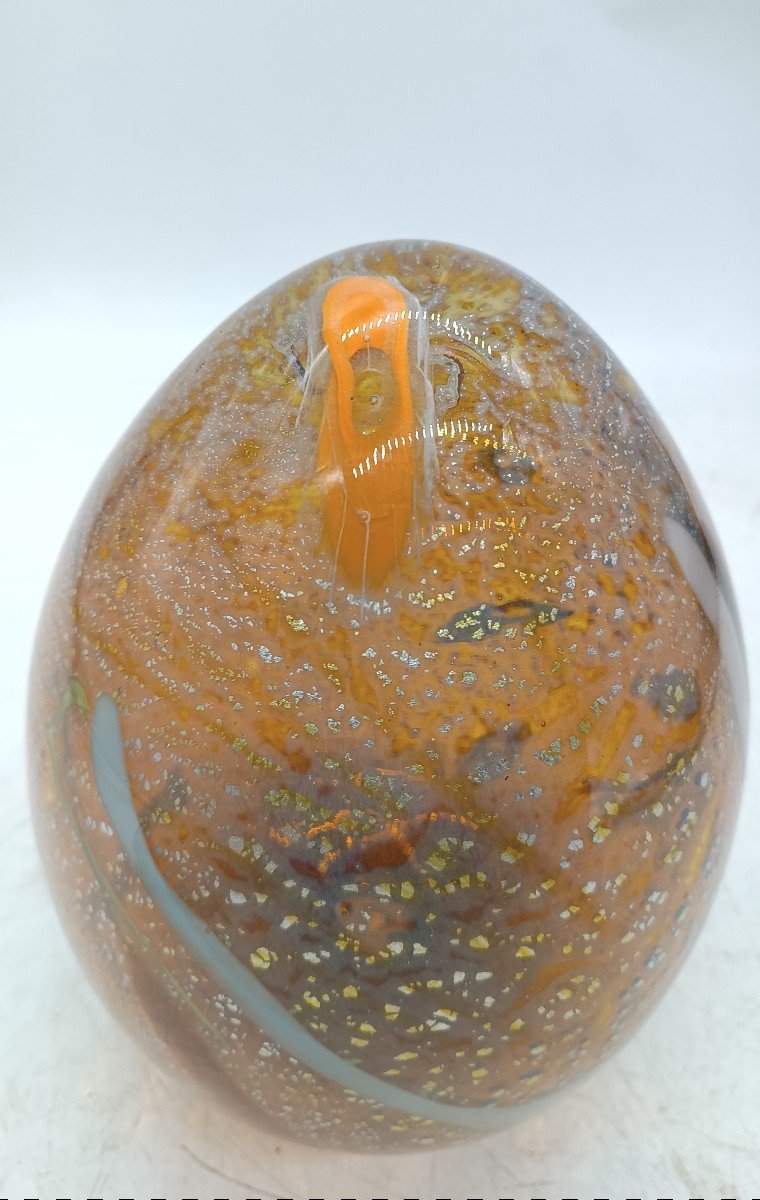 Large Murano Glass Egg From The 60s-photo-2