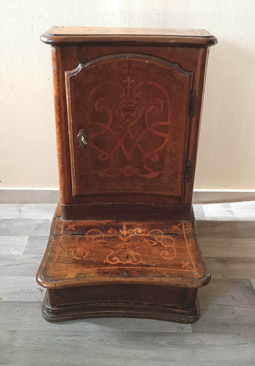 un prie-Dieu Antique XVIIIème Siècle Piémont - Noyer Marqué-photo-2