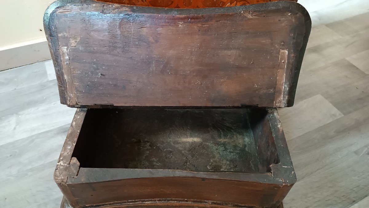 un prie-Dieu Antique XVIIIème Siècle Piémont - Noyer Marqué-photo-6