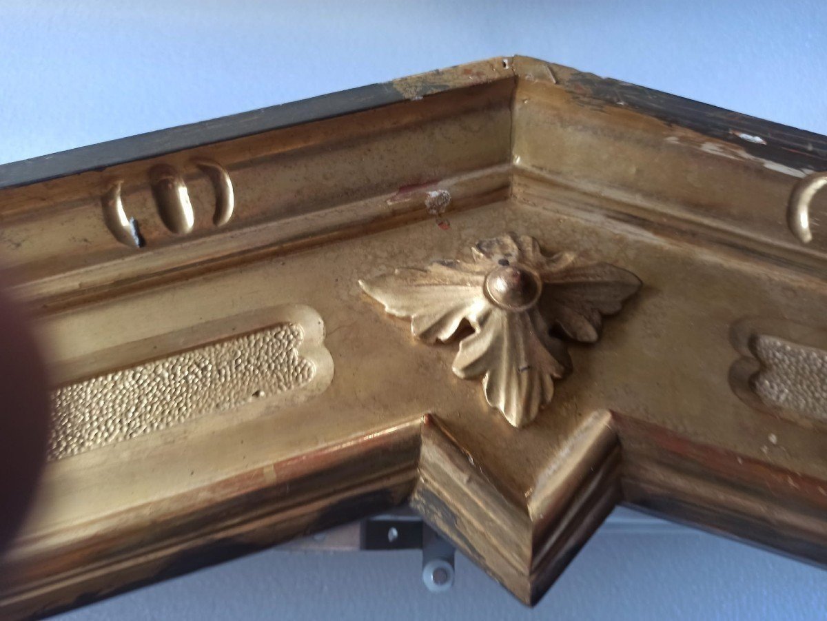 Boiseries En Bois Sculpté Et Doré, Italie Du Nord XIXème Siècle-photo-1