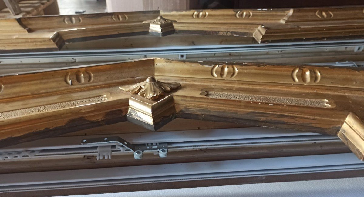 Boiseries En Bois Sculpté Et Doré, Italie Du Nord XIXème Siècle-photo-5