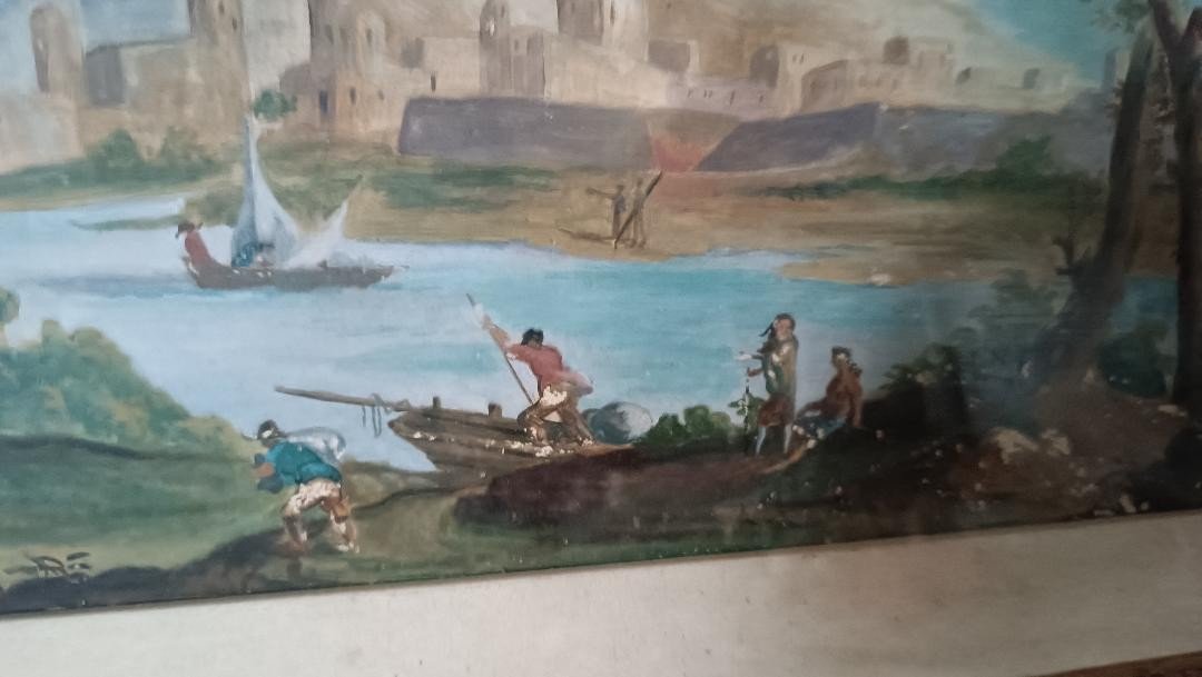 Aquarelle Antique école Italienne Du 18ème Siècle-photo-6