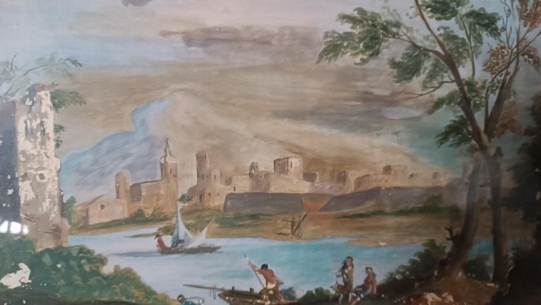 Aquarelle Antique école Italienne Du 18ème Siècle-photo-7