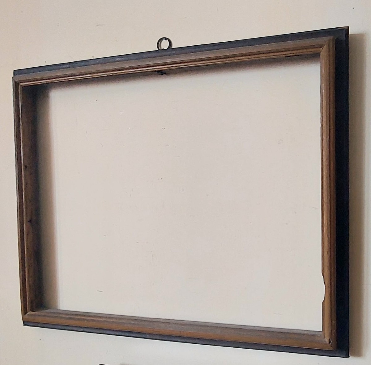 Large Wood And Lacquer Frame, 17th Century Italian Manufacture