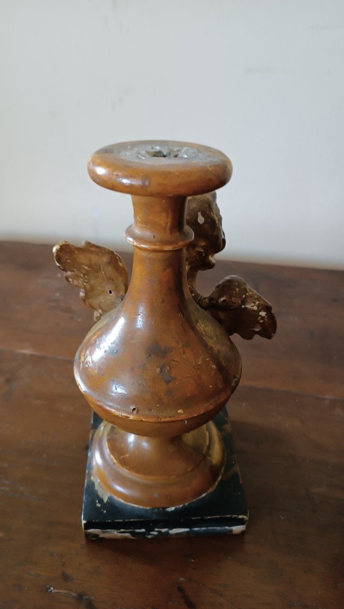 Pair Of Candlesticks - Palm Holders From The 18th Century-photo-4