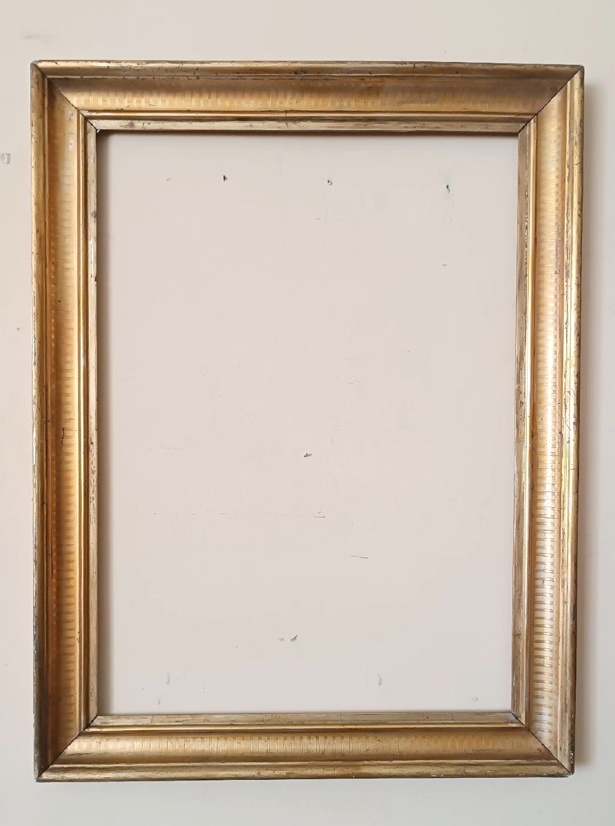 Antique Gilded Wooden Frame Second Half Of The 19th Century
