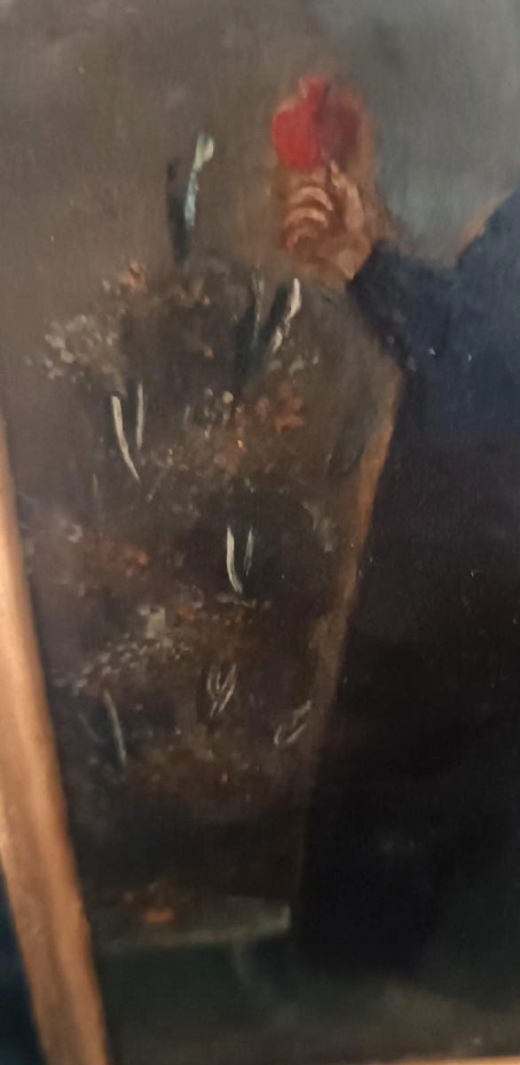 Peinture sur cuivre représentant un saint jésuite, école espagnole, XVIIIe siècle-photo-3