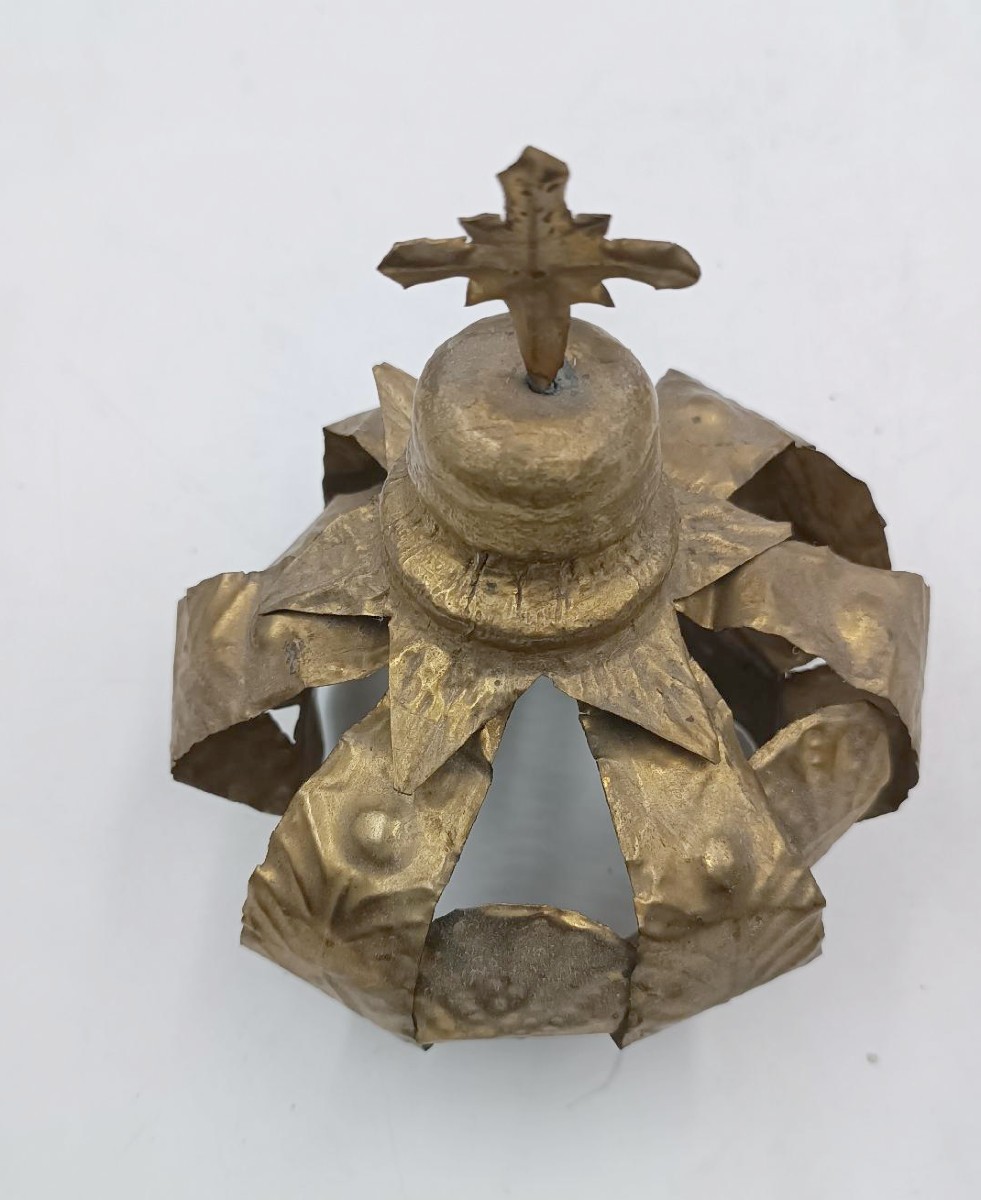 Sacred Art Crown For Sculpture 18th Century-photo-1