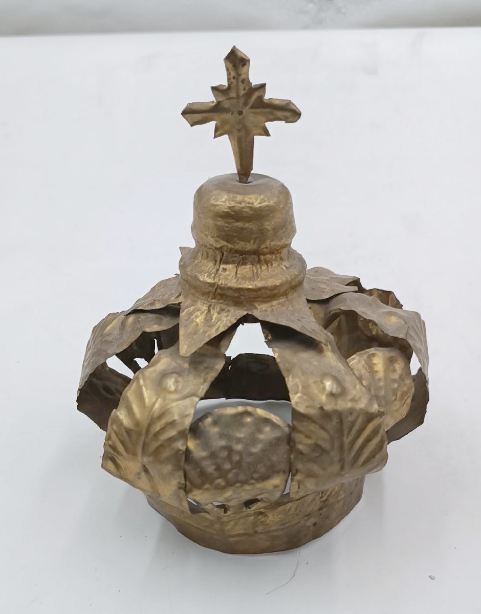 Sacred Art Crown For Sculpture 18th Century