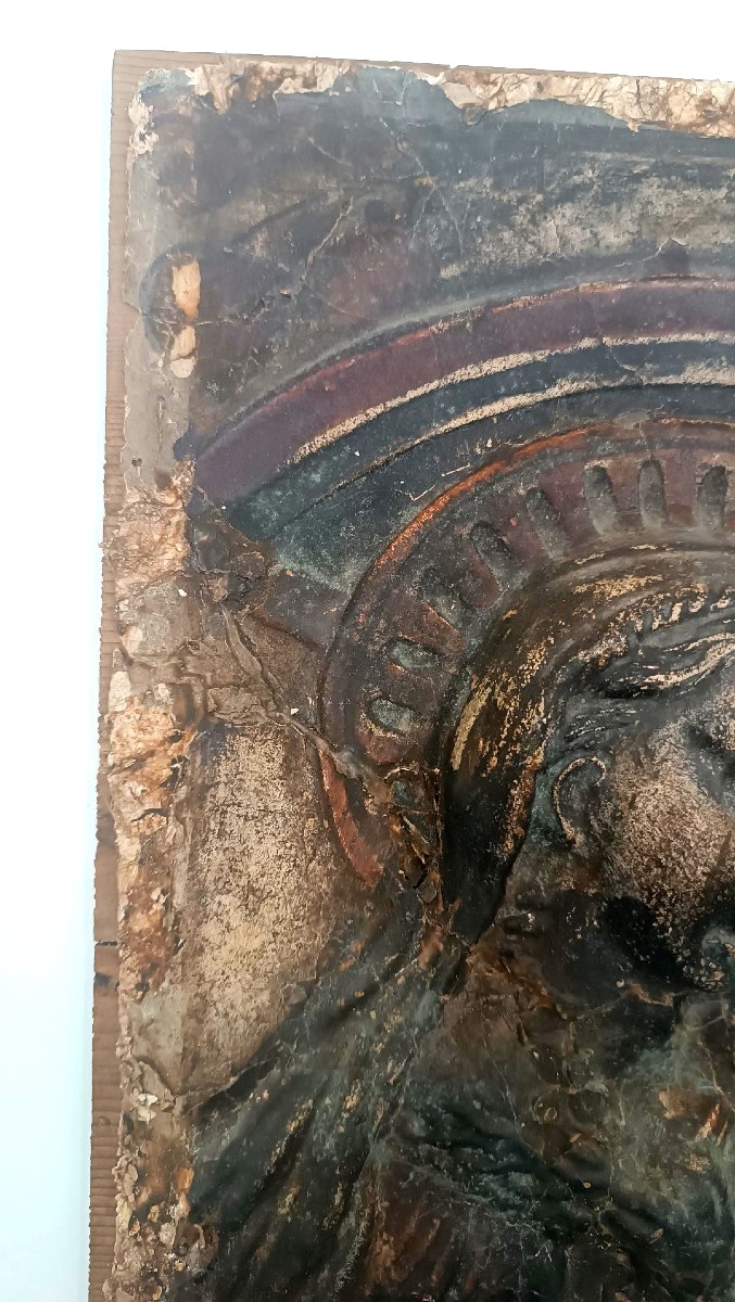 Papier-mâché Madonna With Child 17th Century-photo-1