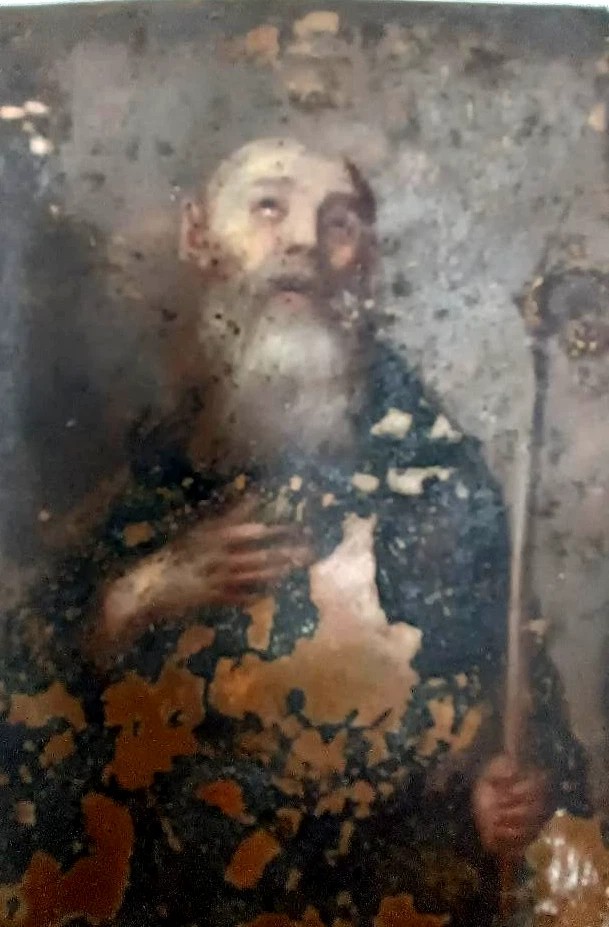 Small Ancient Painting On Copper From The 17th Century-photo-2