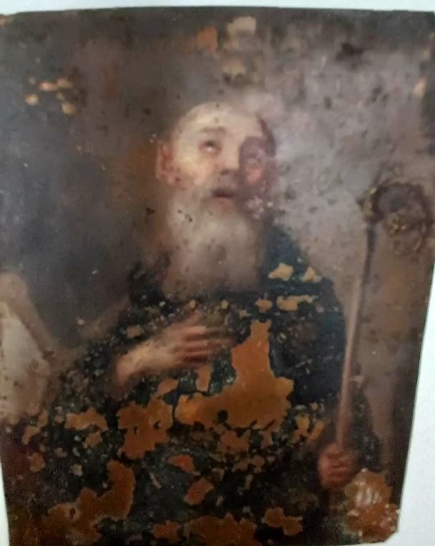 Small Ancient Painting On Copper From The 17th Century-photo-3