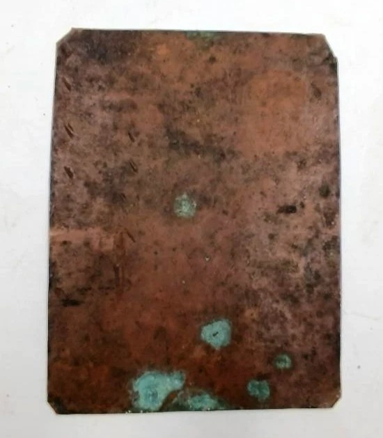 Small Ancient Painting On Copper From The 17th Century-photo-4