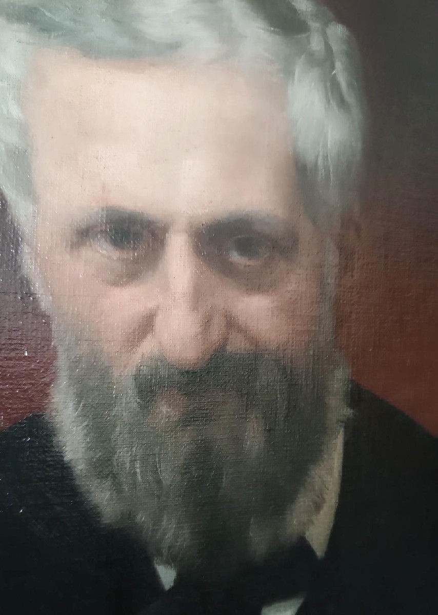 Portrait De Cesare Altoviti Huile Sur Toile - Antonio Ciseri ( 1821-1893 )-photo-4