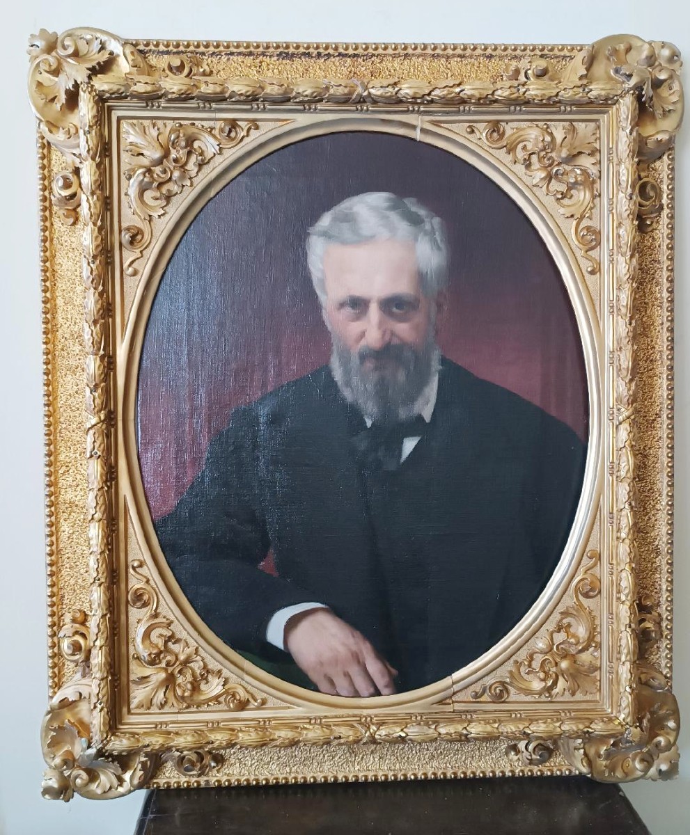 Portrait De Cesare Altoviti Huile Sur Toile - Antonio Ciseri ( 1821-1893 )-photo-8