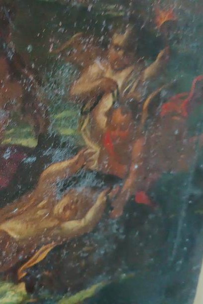 Oil Painting On Canvas 18th Century, Italian School, Hephaestus And Aphrodite-photo-6