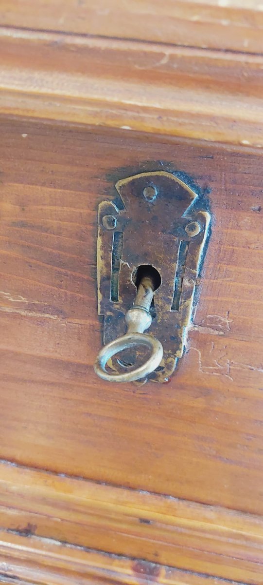Petite Boite De Voyage En Sapin Toscane 18e Siecle-photo-2