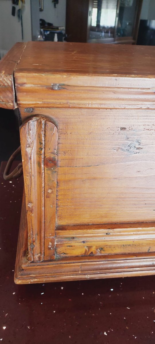 Petite Boite De Voyage En Sapin Toscane 18e Siecle-photo-7