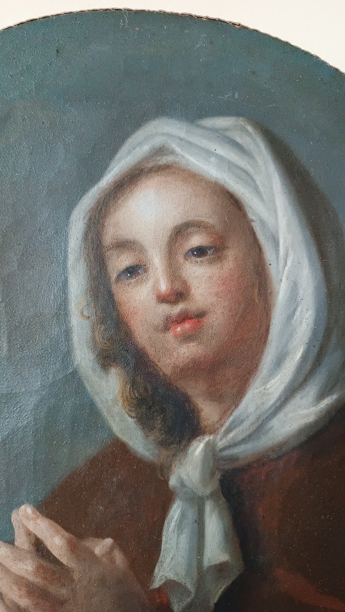 Peinture à l'Huile Sur Toile XVIIIe Siècle Santa Margherita Da Cortona, école Toscane-photo-5