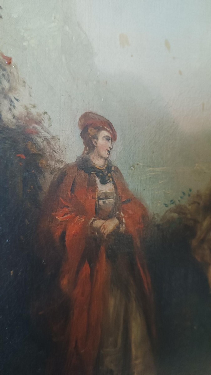 Oil Painting On Canvas, French School, Late 18th Century-photo-5
