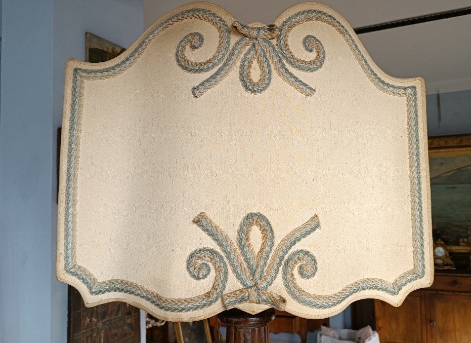 Very Large Louis XIV Oak Candlestick-lamp, End 17th Century-photo-1