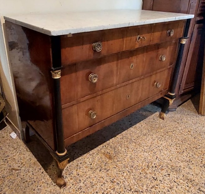 COMMODE ANCIENNE Commode Empire - Italie du début du XIXe siècle (LUCCA)-photo-1