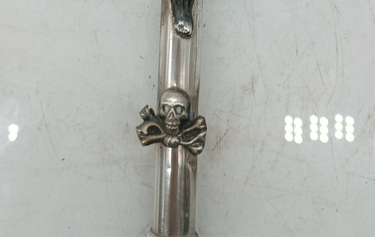 Christ Avec Croix - Argent Italie 19ème Siècle H.27 CM-photo-7
