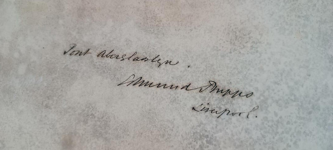 Grand aquarelle - Paysage datée de 1887 par EDMUND PHIPPS --photo-1