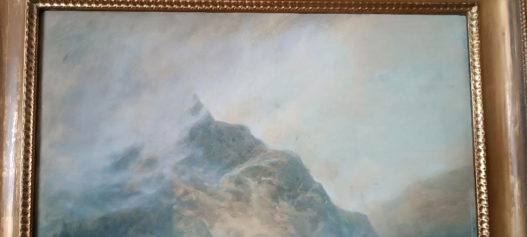 Grand aquarelle - Paysage datée de 1887 par EDMUND PHIPPS --photo-7