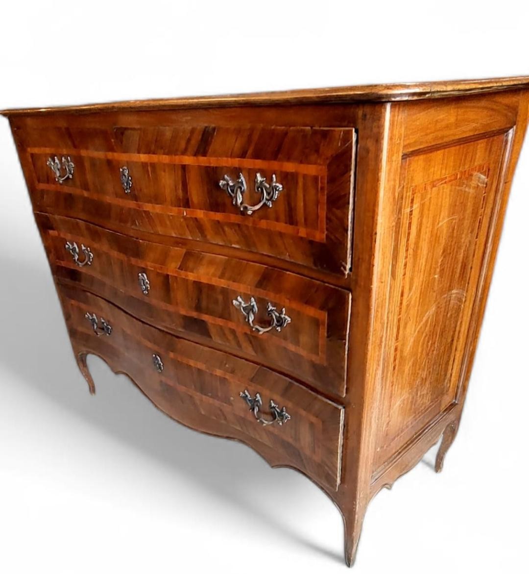 Louis XV Baroque Chest Of Drawers, Second Half Of The 18th Century-photo-4