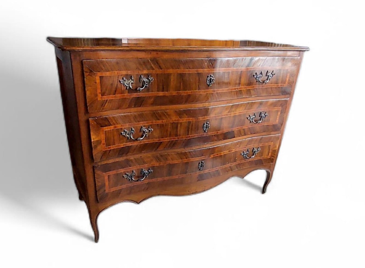 Louis XV Baroque Chest Of Drawers, Second Half Of The 18th Century