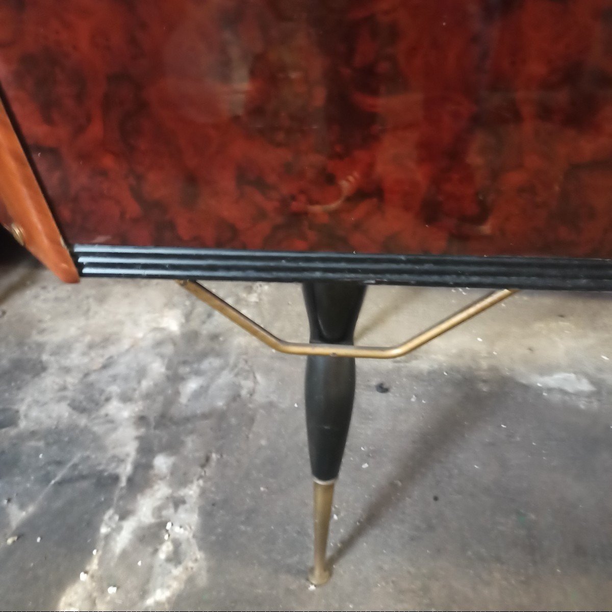 1950s Sideboard Bar Cabinet Attributed To Paolo Buffa-photo-4