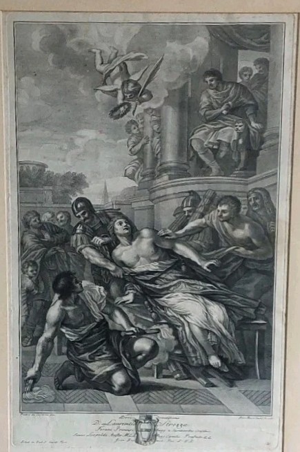 GRAVURE DU MARTYRE DU SAINT-LAURENT CECCHI GIOVANNI BATTISTA 1776-photo-5