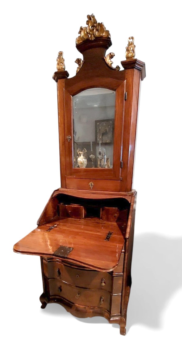 Petit trumeau en noyer du XVIIIe siècle L.72 CM-photo-2