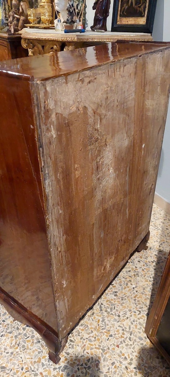 Petit trumeau en noyer du XVIIIe siècle L.72 CM-photo-4